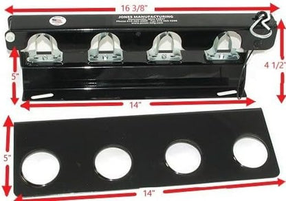 LockJaw Heavy Duty Steel 4 Hole Shovel Holder - Image 2