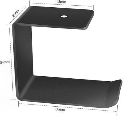 Aluminum Under-Desk Headphone Hook, - Image 4