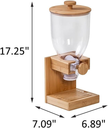 Honey-Can-Do Compact Dry Food Dispenser, Single Control & Snack Storage - Image 7