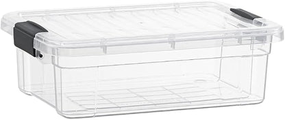 Superio Storage Bins with Lids, Stackable Totes, BPA Free, Odor Free, Organizer by Superio