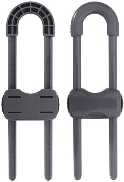 Sliding Cabinet Locks for Babies, Baby Proofing Adjustable U-Shaped Baby Safety - Image 6
