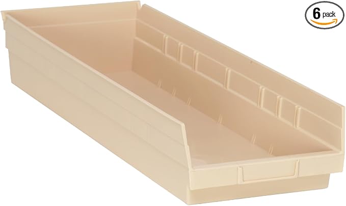 Quantum Storage QSB114 Heavy-Duty Nesting Plastic Shelf Bins by QuantumStorageSystems