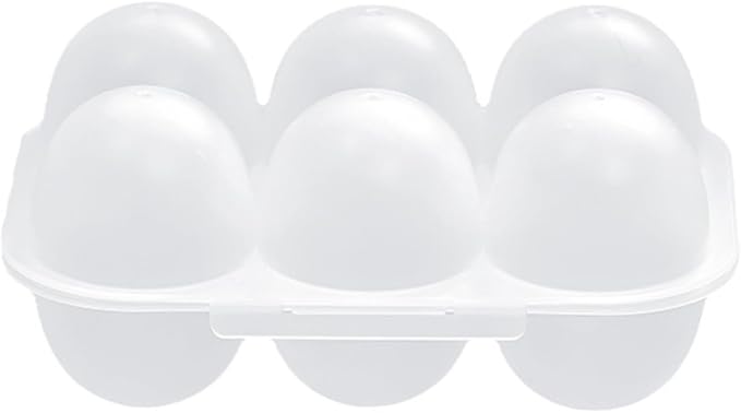 6 Grid Eggs Holder Container, Portable Tray Egg Grid Storage Container by Unknown