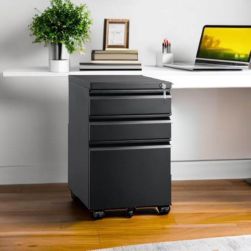 DEVAISE 3 Drawer Mobile File Cabinet - Image 6