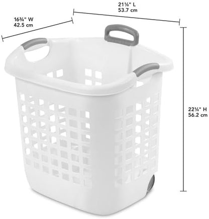Sterilite 1.75 Bushel Ultra™ Wheeled Laundry Basket Plastic - Image 2