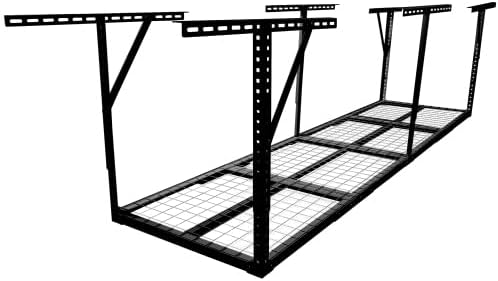 LuckyNote】2x8FT Overhead Garage Storage Rack, Adjustable Storage Organization - Image 4