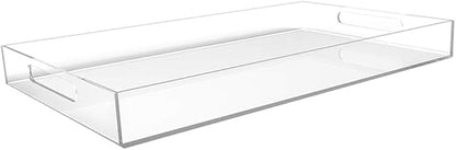 Clear Acrylic Serving Tray for Vanity, Desk and Décor by Vale+Arbor
