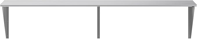 AmGood 18 in. x 72 in. NSF Stainless Steel Tubular Wall Shelf | Heavy-Duty - Image 4