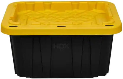 HDX Tough Polypropylene Plastic 27 Gal. Storage Tote in Black by HDX - Image 5