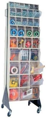 48in Double Sided Unit W/14 Gray TILT Bins - Image 4