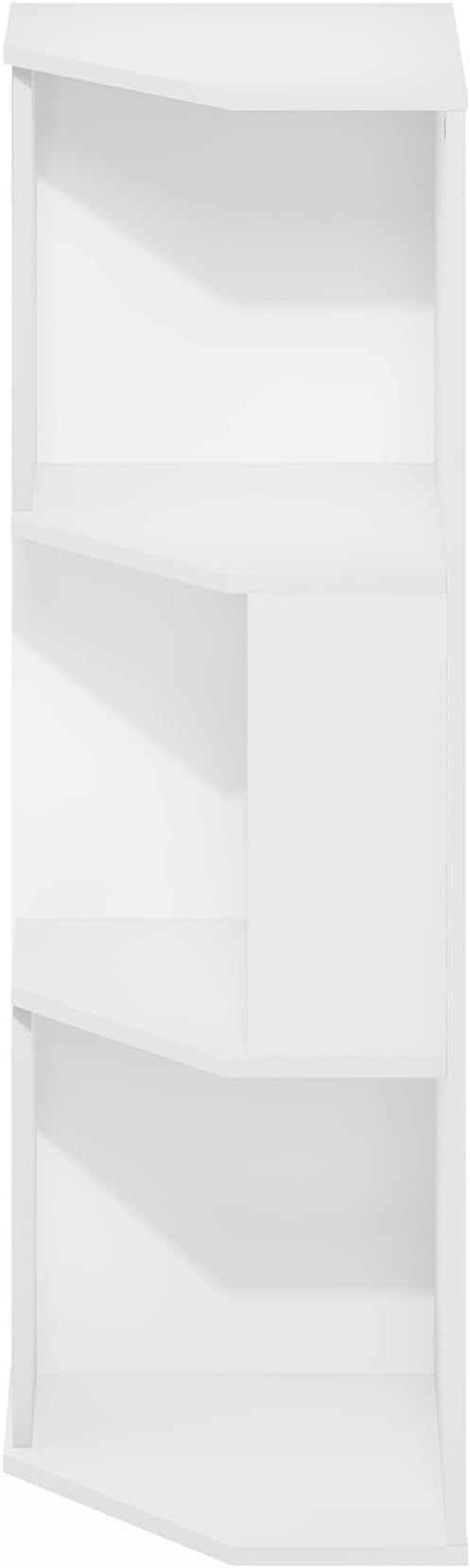 Furinno ECON Corner Shelf, 3-Tier Corner Book Shelf, Standing Storage Shelves - Image 7