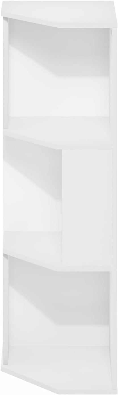 Furinno ECON Corner Shelf, 3-Tier Corner Book Shelf, Standing Storage Shelves - Image 7