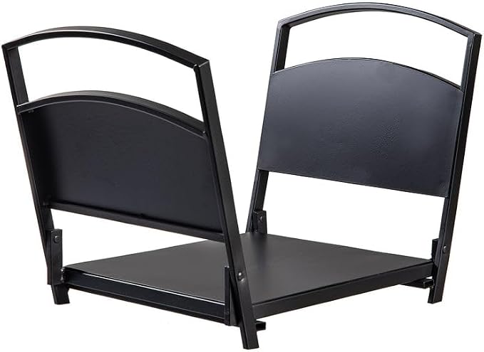 Plow & Hearth Log Rack, wood Bin Kindling Storage - Image 5