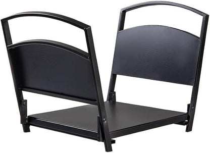 Plow & Hearth Log Rack, wood Bin Kindling Storage - Image 5