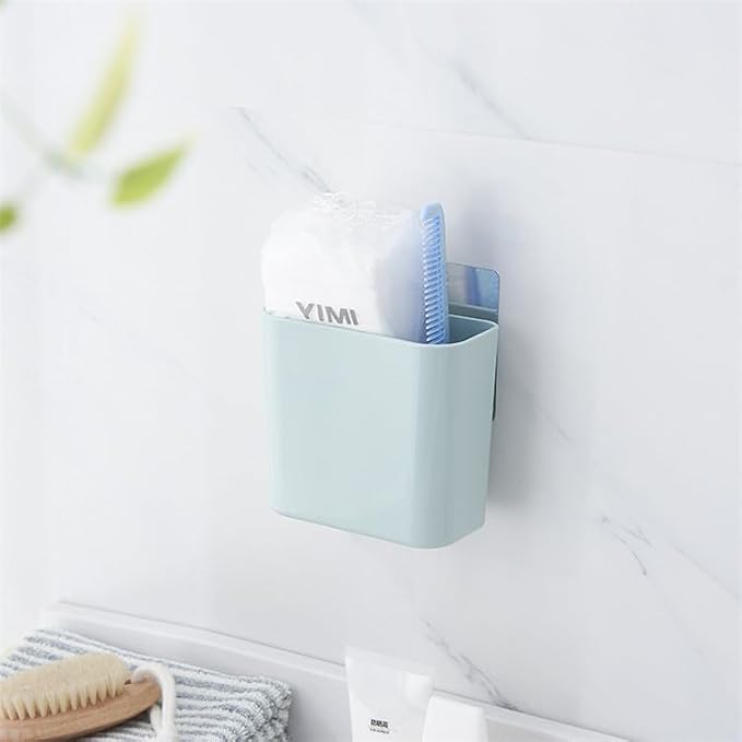 Multipurpose Wall Mount Toothbrush Holder, Self Adhesive Toothbrush Storage - Image 5