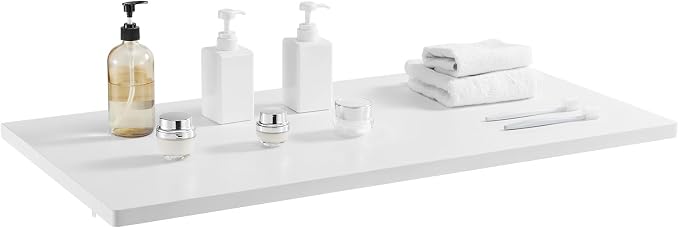 VEVOR Wall Mounted Folding Table, 39.4 x 19.7 inches Wall Mount Table, Floating - Image 10