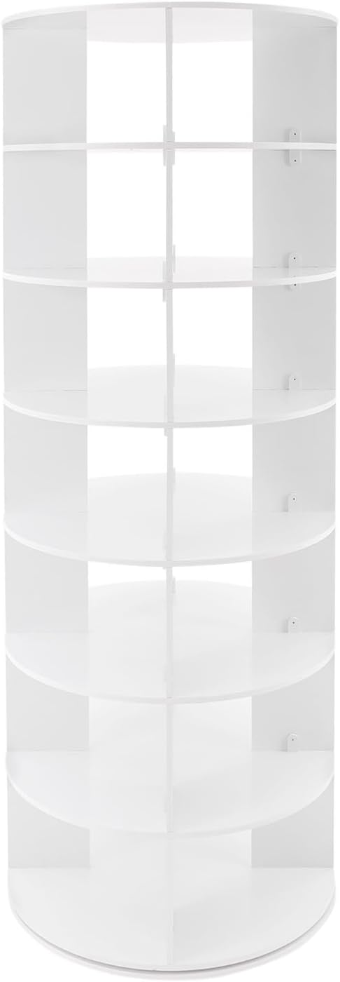 Rotating Shoe Rack Tower, 7 Tier Vertical Handbag Rotate Shoes Tower, 360 by Namiose