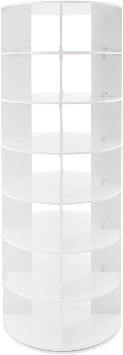 Rotating Shoe Rack Tower, 7 Tier Vertical Handbag Rotate Shoes Tower, 360 by Namiose