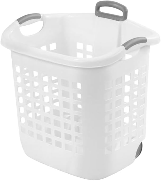 Sterilite 1.75 Bushel Ultra™ Wheeled Laundry Basket Plastic by Sterilite
