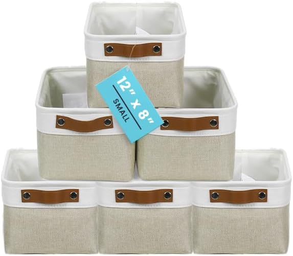 OrganiHaus Small Fabric Storage Baskets by OrganiHaus