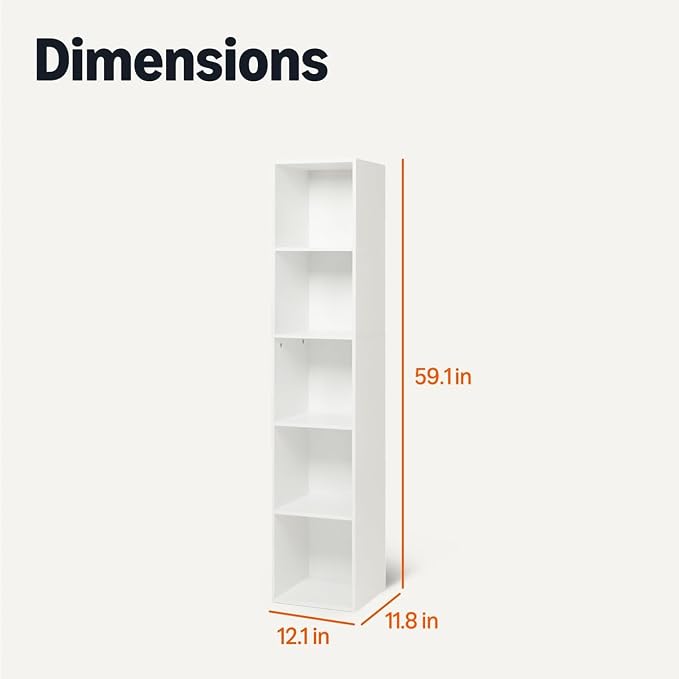 Amazon Basics 5-Cube Bookcase Compatible - Image 2