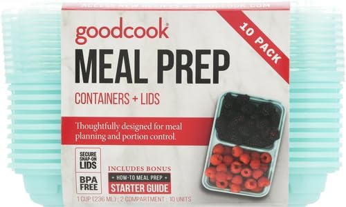 GoodCook 2-Compartment Food Storage Container Set - Image 2
