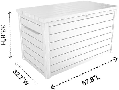 Generic 230-Gallon XXL Deck Storage Box Outdoor Patio Container - Image 4