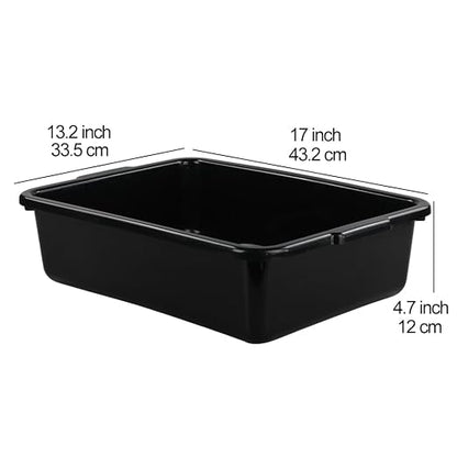 Teyyvn 13 L Plastic Bus Box, Commercial Wash Basin Tote Box - Image 2