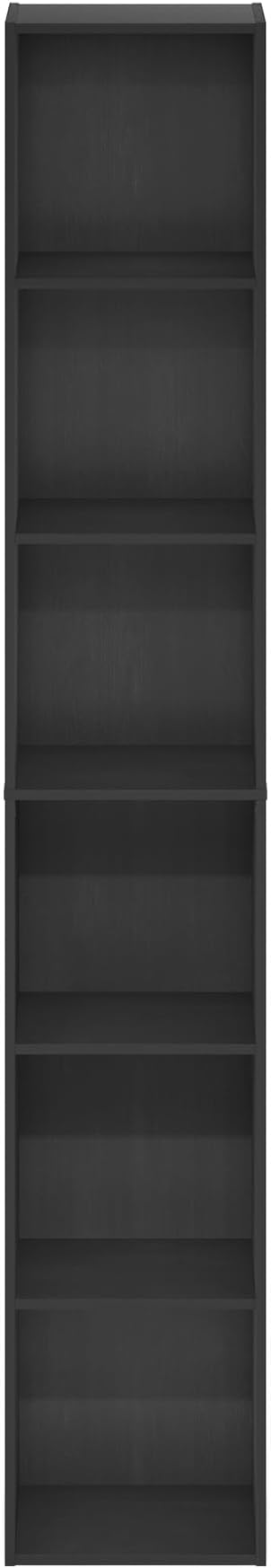 Furinno PASIR Book Shelf, 6-Tier Bookcase, Tall Standing Bookshelf, Open - Image 8