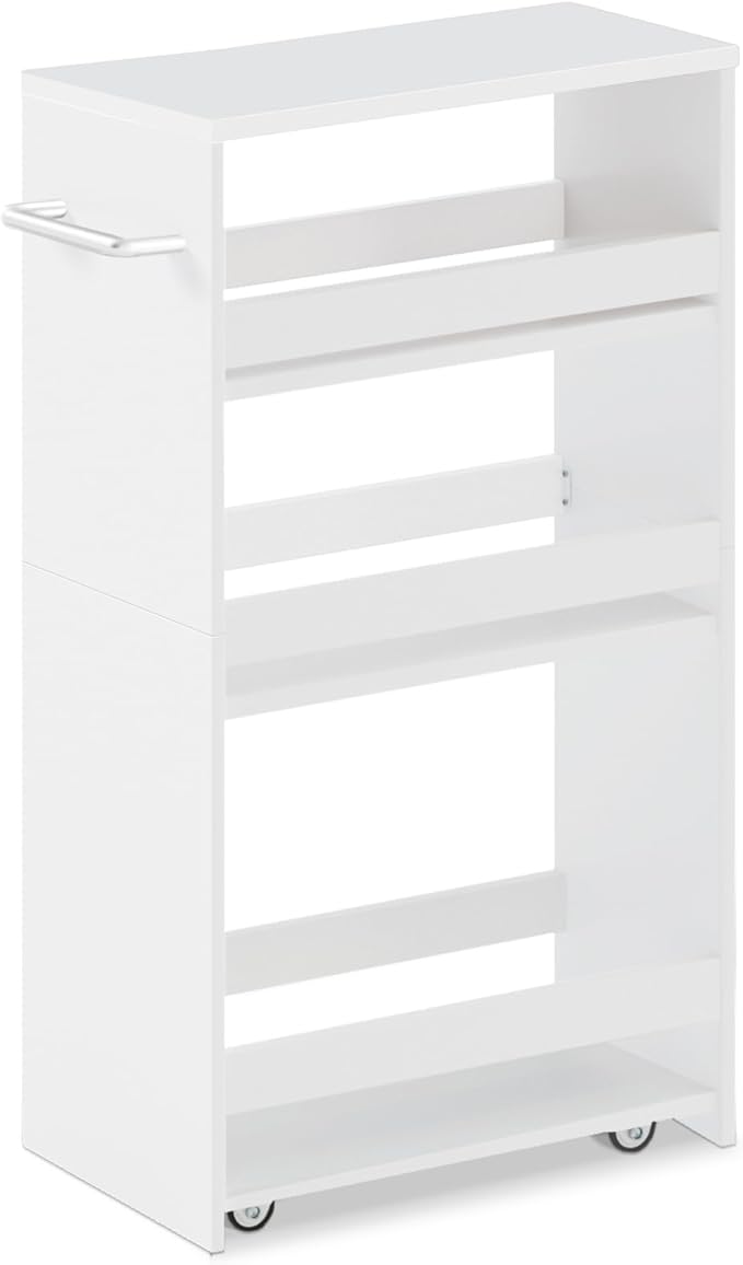 MARTY Rolling Storage Cart 7.9" W, 4-Tier Kitchen Cart by MARTY