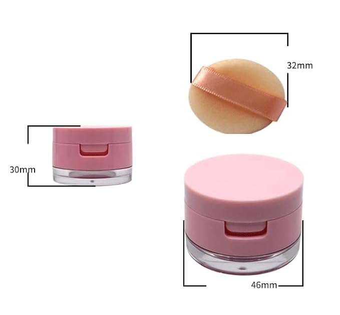 1Pcs Plastic Loose Powder Jar Makeup Powder Case, 3g Leak-free Reusable Plastic - Image 2