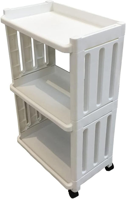 Rolling Storage Utility Cart Slim Organizer Shelf by TENBOAT