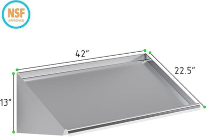 304 Stainless Steel Slanted Wall Rack Shelf - Image 2