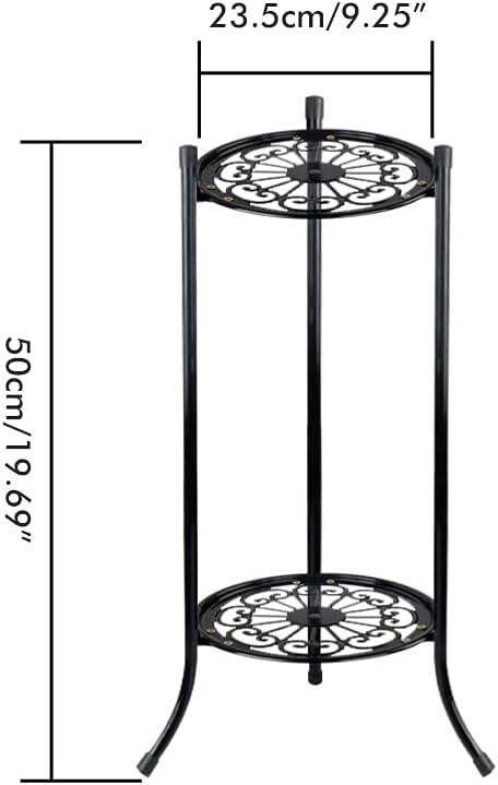 19. Plant Stand for Flower Pot Heavy Duty Potted Holder, 2 Tiers Tall Planter - Image 7