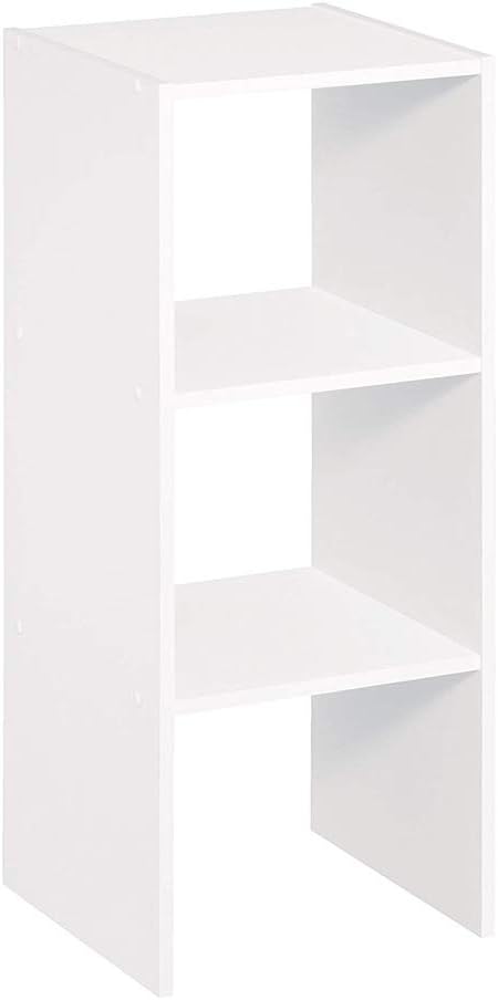 ClosetMaid 31 Inch 2 Cube White Decorative Home Stackable Standing Shelf - Image 4