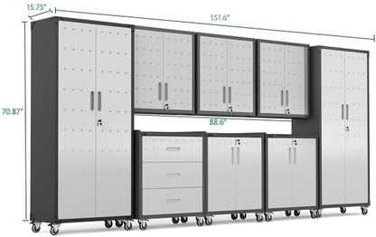 Garage Cabinet System | Heavy Duty Steel All-in-One Modular Garage Cabinet Set - Image 2