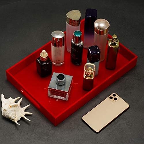 Sturdy Red Acrylic Serving Tray - Image 6