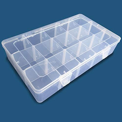 Adjustable 15-Compartment Grid Slot Plastic Storage Box Jewelry Bead Tool - Image 6