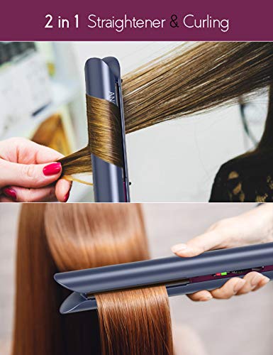 ANGENIL Professional Titanium Flat Iron 1 inch, Hair Straightener and Curler 2 - Image 3