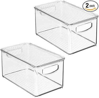 mDesign Plastic Deep Storage Bin Box Container by mDesign