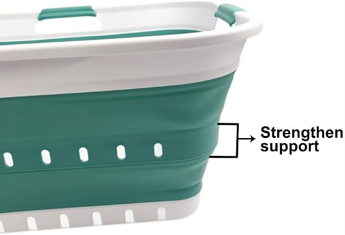SAMMART 42L Collapsible Plastic Laundry Basket - Image 4