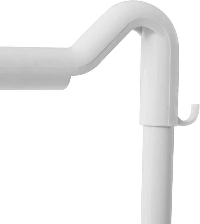 Laundry Sorter Cart with Hanging Rack, 2 Section Laundry Hamper Rack Shelf - Image 7