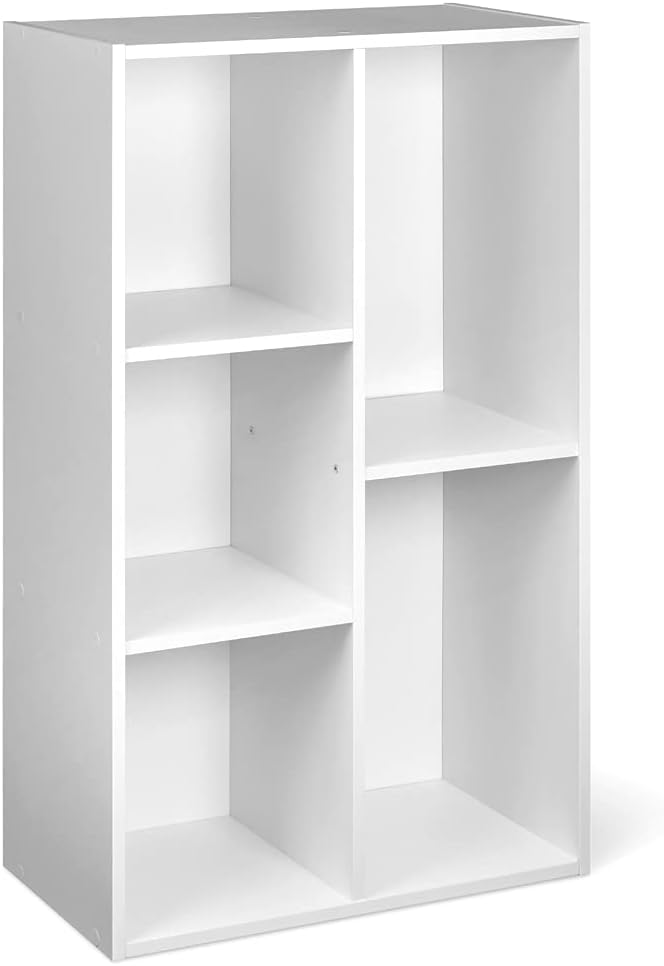 Amazon Basics 5 Cube Storage Organizer Bookcase, Sturdy Shelves by AmazonBasics