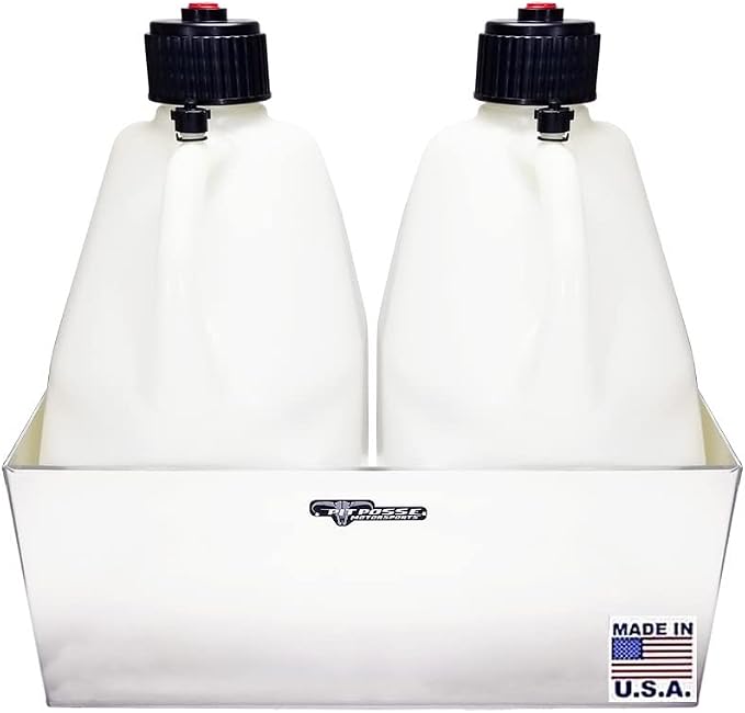 Pit Posse PP3344 Double Utility Fuel Jug Holder Storage Rack Shelf - Image 2