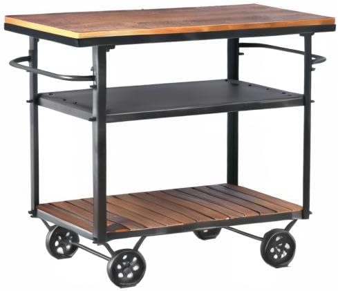Diwhy Industrial 3 Tier Rolling Utility Storage Cart Wine Beverage, Metal Wine - Image 9