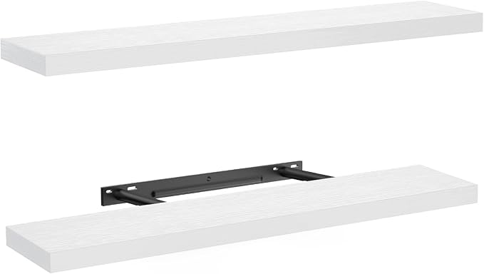 AMADA HOMEFURNISHING Floating Shelves Wall Mounted, 32 x 7 Inch Wall Shelves by AMADAHOMEFURNISHING