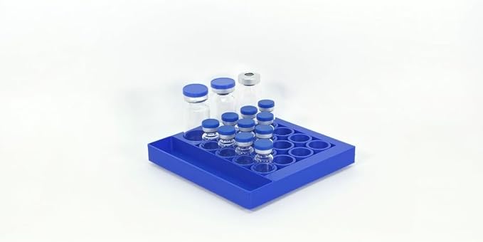 Vial Holder for Refrigerator Use | Home Vial Organizer Tray for Peptide– - Image 8