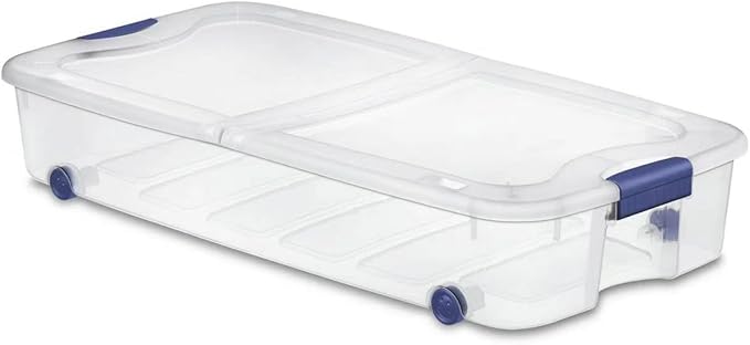 66 Quart Wheeled Latch Box by Unknown