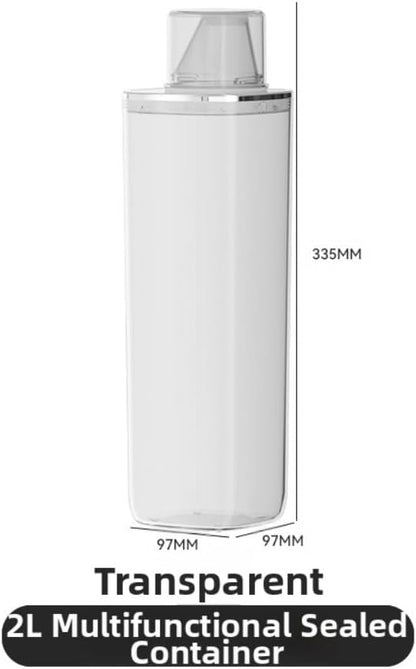 Transparent sealed laundry detergent canister - Image 2