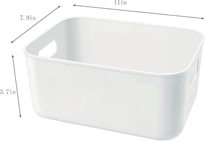 Set Of 6 Plastic Storage Bins, Versatile Kitchen Pantry Organization and Storage - Image 7